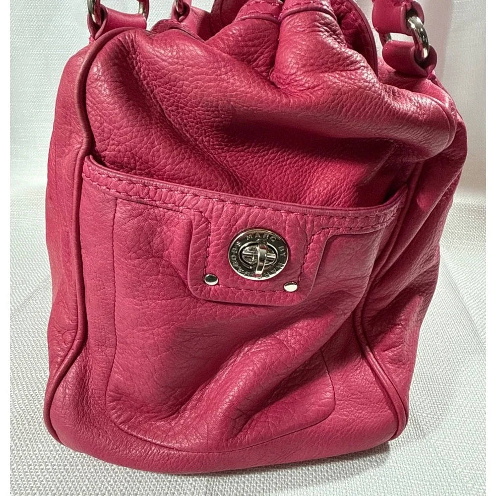 Vintage Marc by Marc Jacobs Dr Q Groovee Hot Pink Leather Satchel Handbag